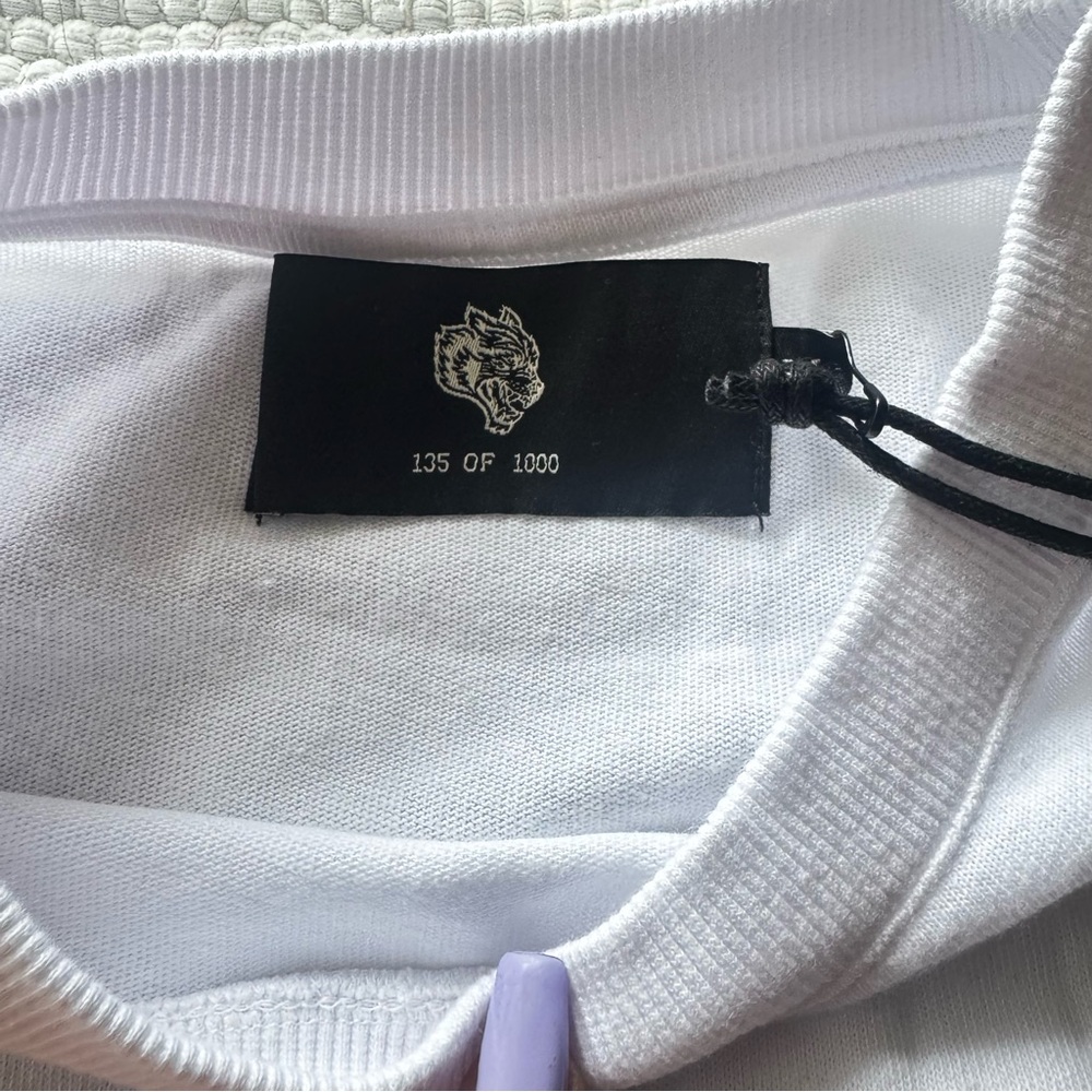 Darc Sport White Tee with Fiery Graphic - Picture 3 of 9